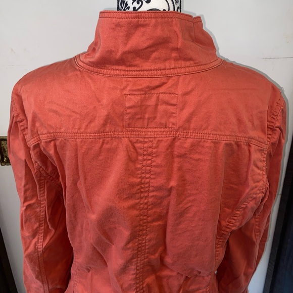 Live A Little Size XL Orange Utility Jacket with Four Pockets with Large Snaps - Picture 7 of 13